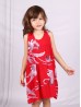 Kids Super Soft Bow Tie Shoulder Slip Fashion Dress (3-7  Yrs)